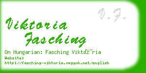 viktoria fasching business card